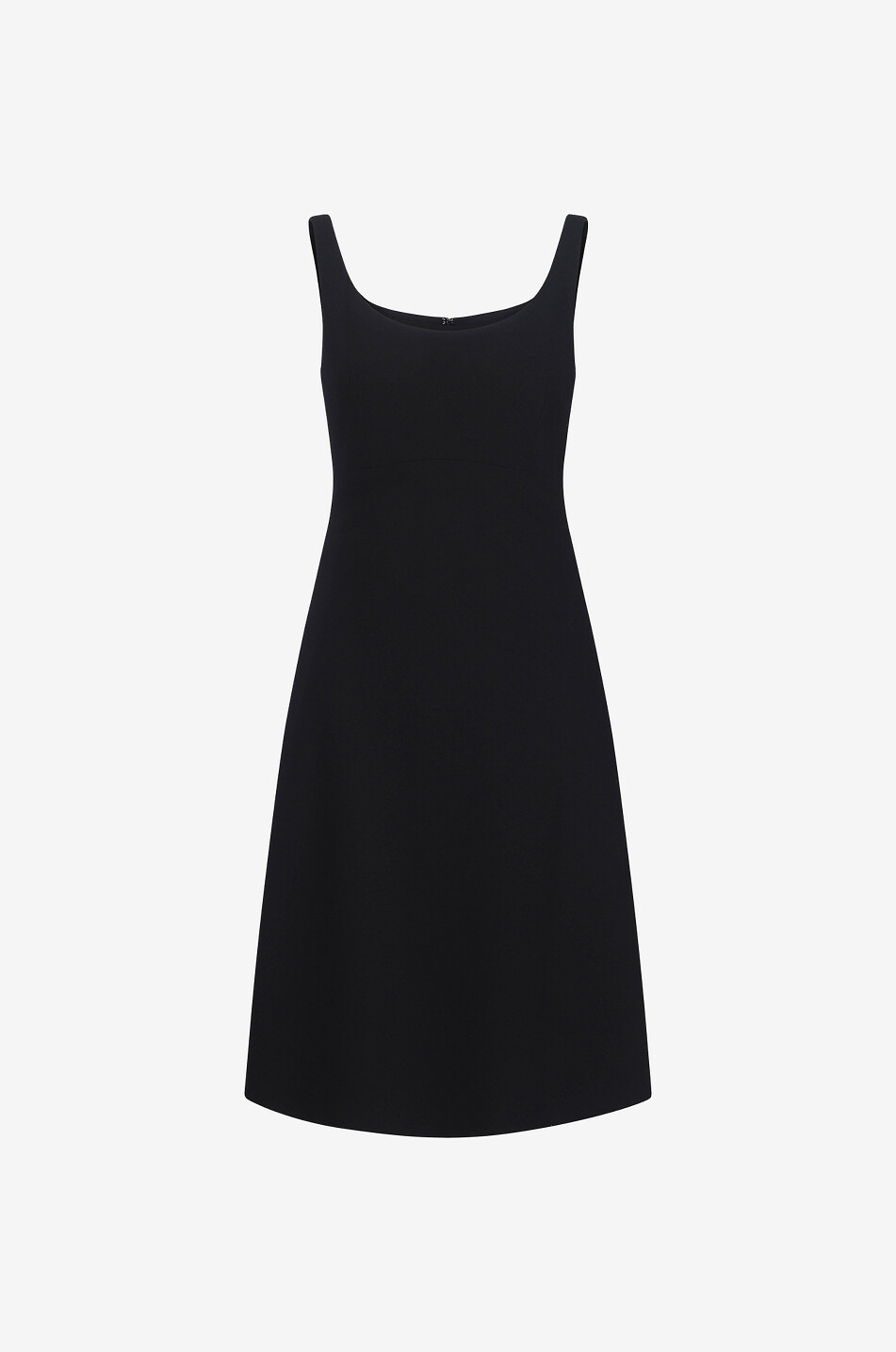 THEORY Robe midi à bretelles en laine Femme NOIR 1
