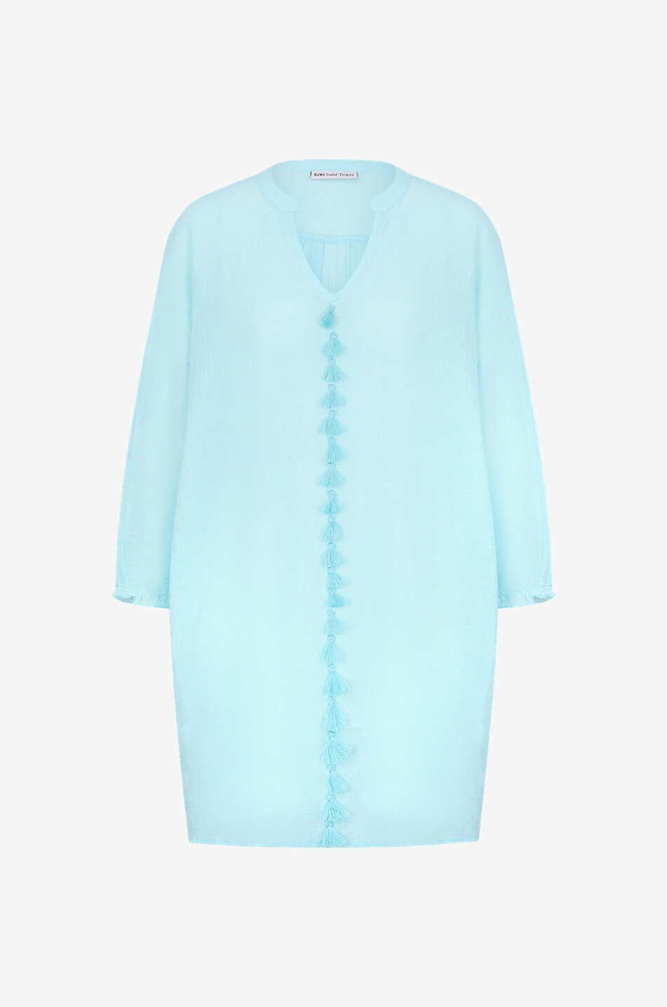 KIWI Tunique de plage en coton Mirage Femme BLEU 1