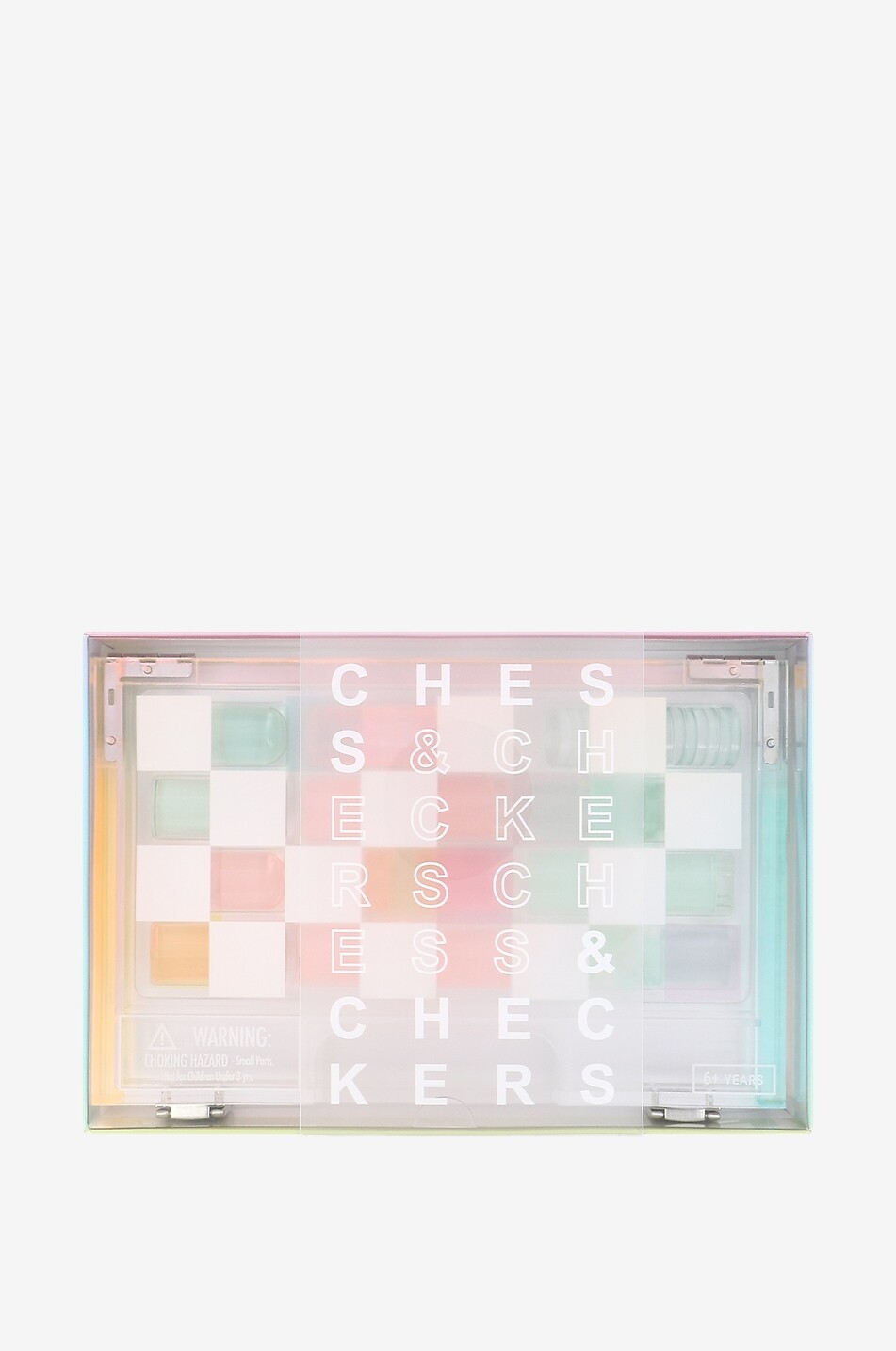 SUNNYLIFE Mini-Schach- und Damespiel Aurora Haus BUNT 1