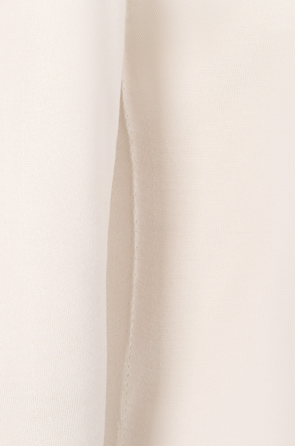 BONGENIE Pull fin ajusté en laine à col rond Femme BEIGE 3
