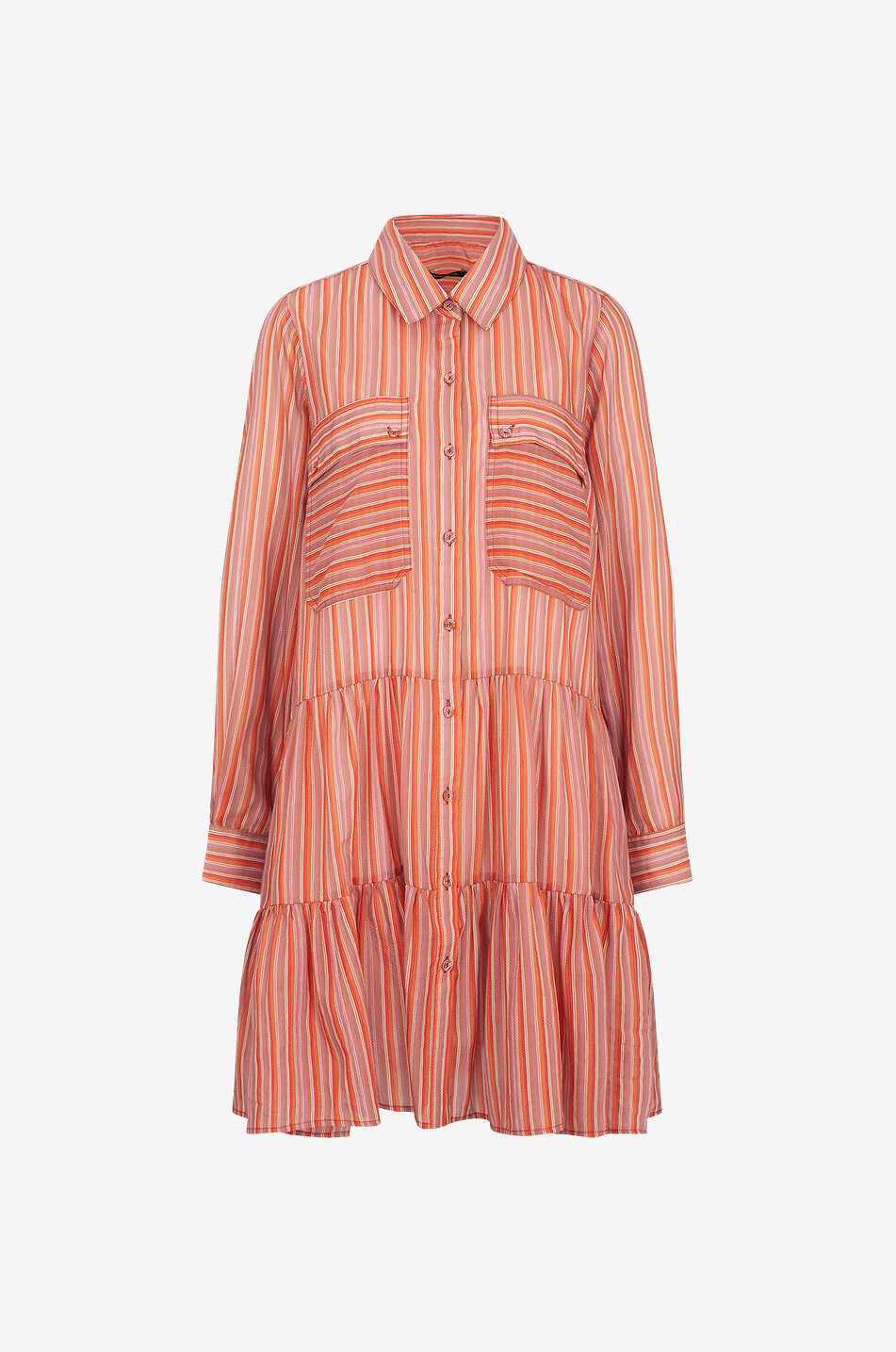 MAGALI PASCAL Talise cotton and silk short shirt dress Women MULTI COLOURED 1
