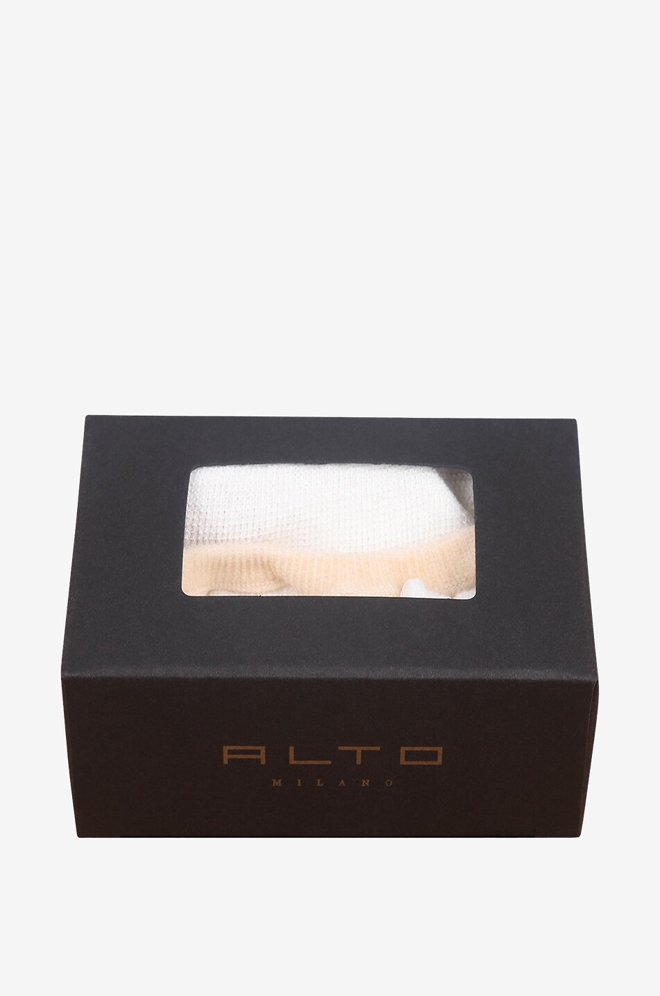 ALTO MILANO Füsslinge aus Baumwolle Herren CREMEFARBEN 1