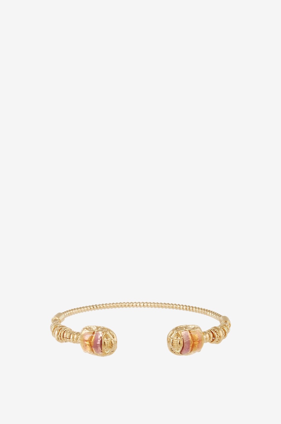 Goldener emaillierter Armreif Duality Torsca
