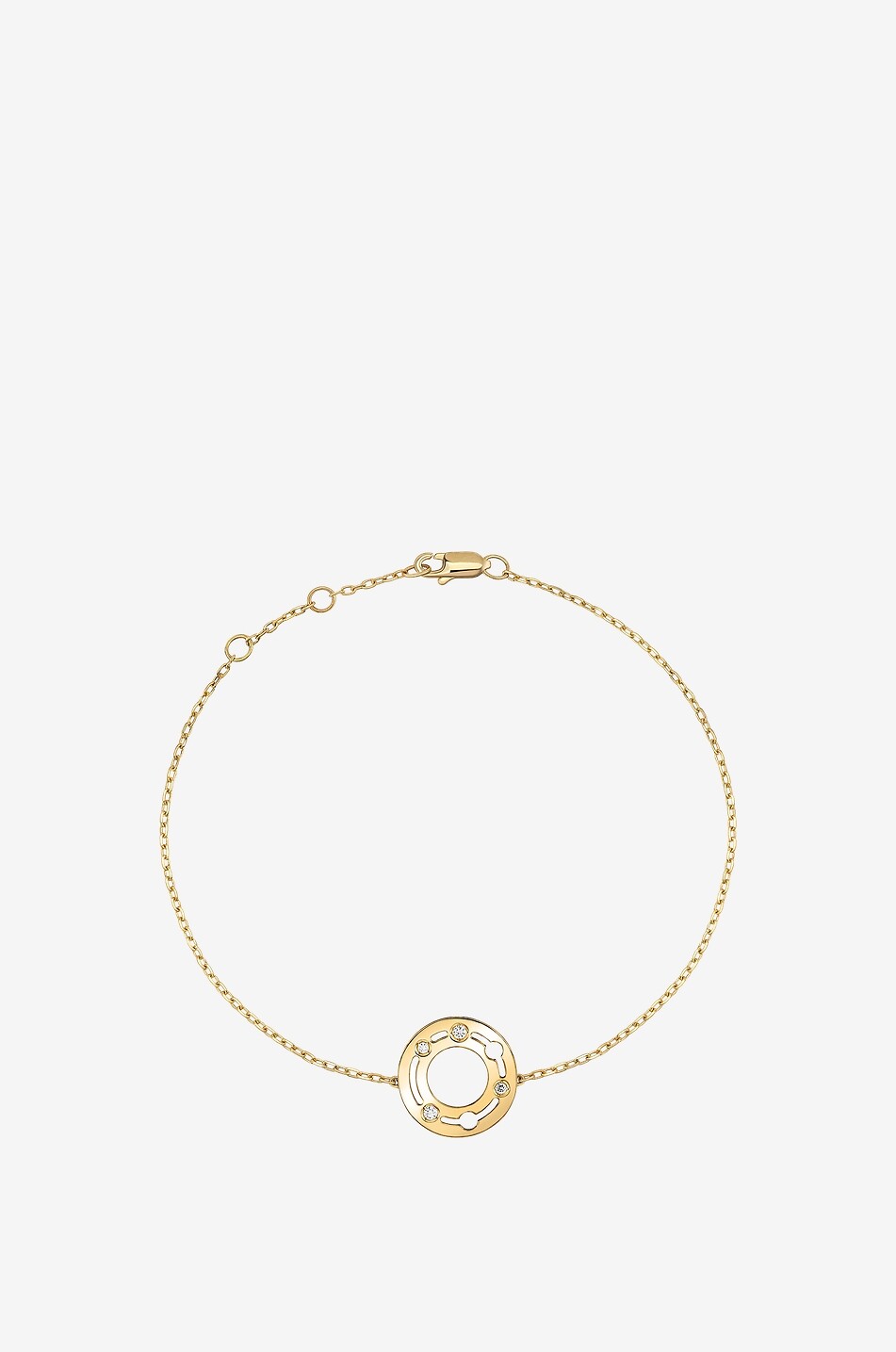 Gelbgold-Armband mit Diamanten Pulse