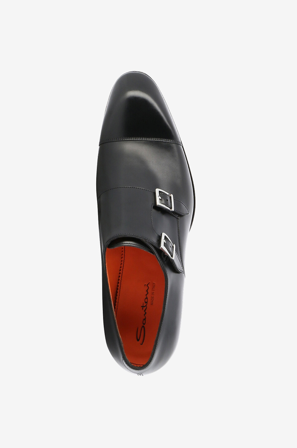 SANTONI Monkstrap-Schuhe aus Glattleder Herren SCHWARZ 5