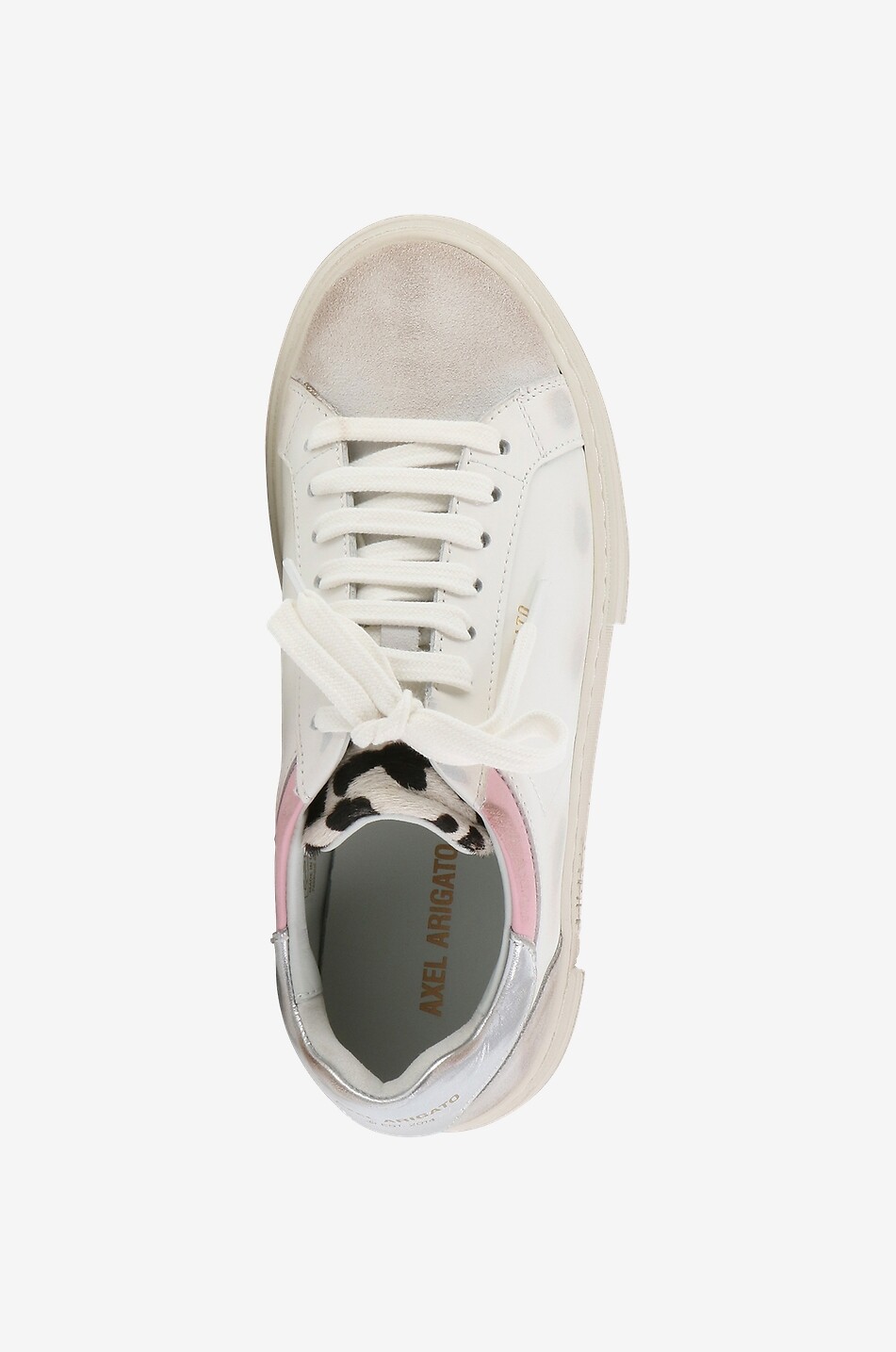 Niedrige Schnürsneakers aus Leder Atlas Distressed