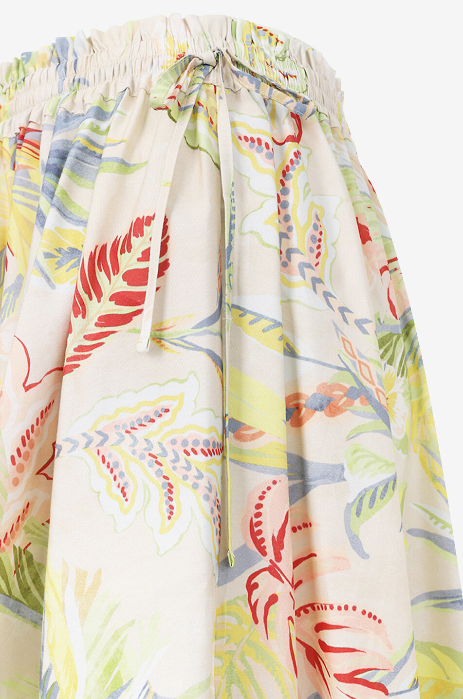 Jupe longue fleurie en coton