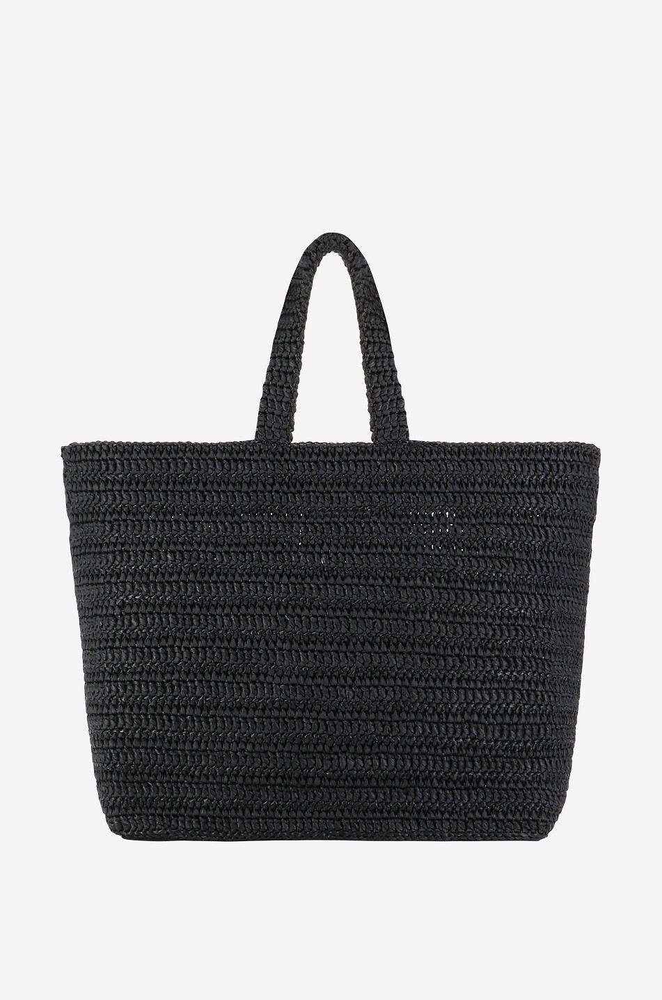 SAINT LAURENT PARIS Häkel-Shopper aus Bast Rive Gauche Damen SCHWARZ 3