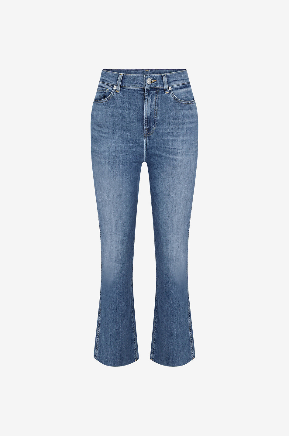 High Waist Slim Kick cotton slim fit jeans