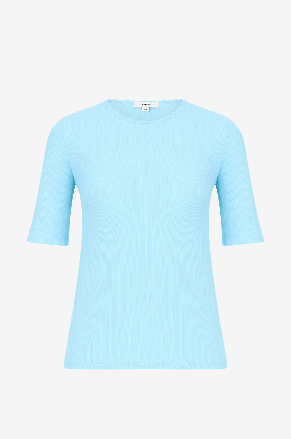 Kurzarm-Pullover mit Rundhalsausschnitt aus Baumwolle