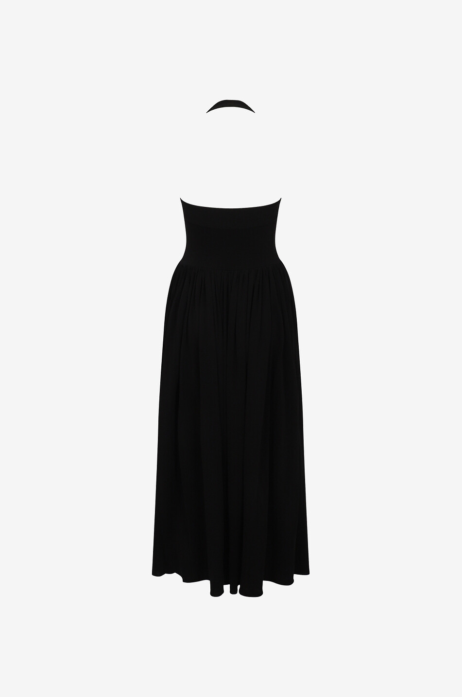 KHAITE Neckholder-Midikleid aus Jersey Marisol Damen SCHWARZ 2