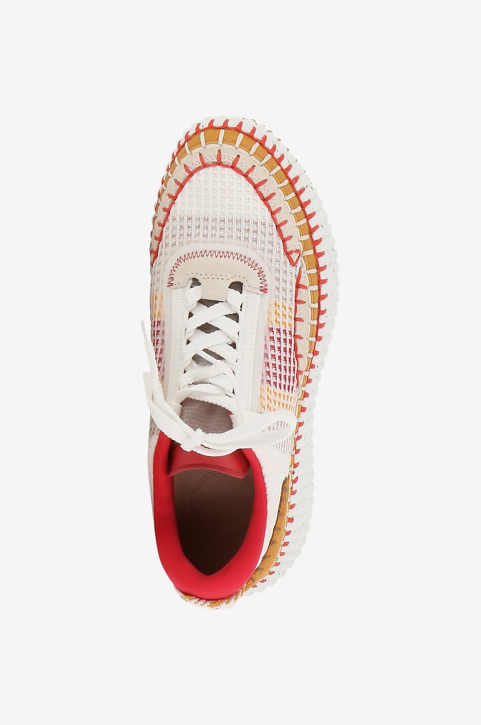 CHLOE Nama Eco-friendly low top mesh sneakers Women BEIGE 5