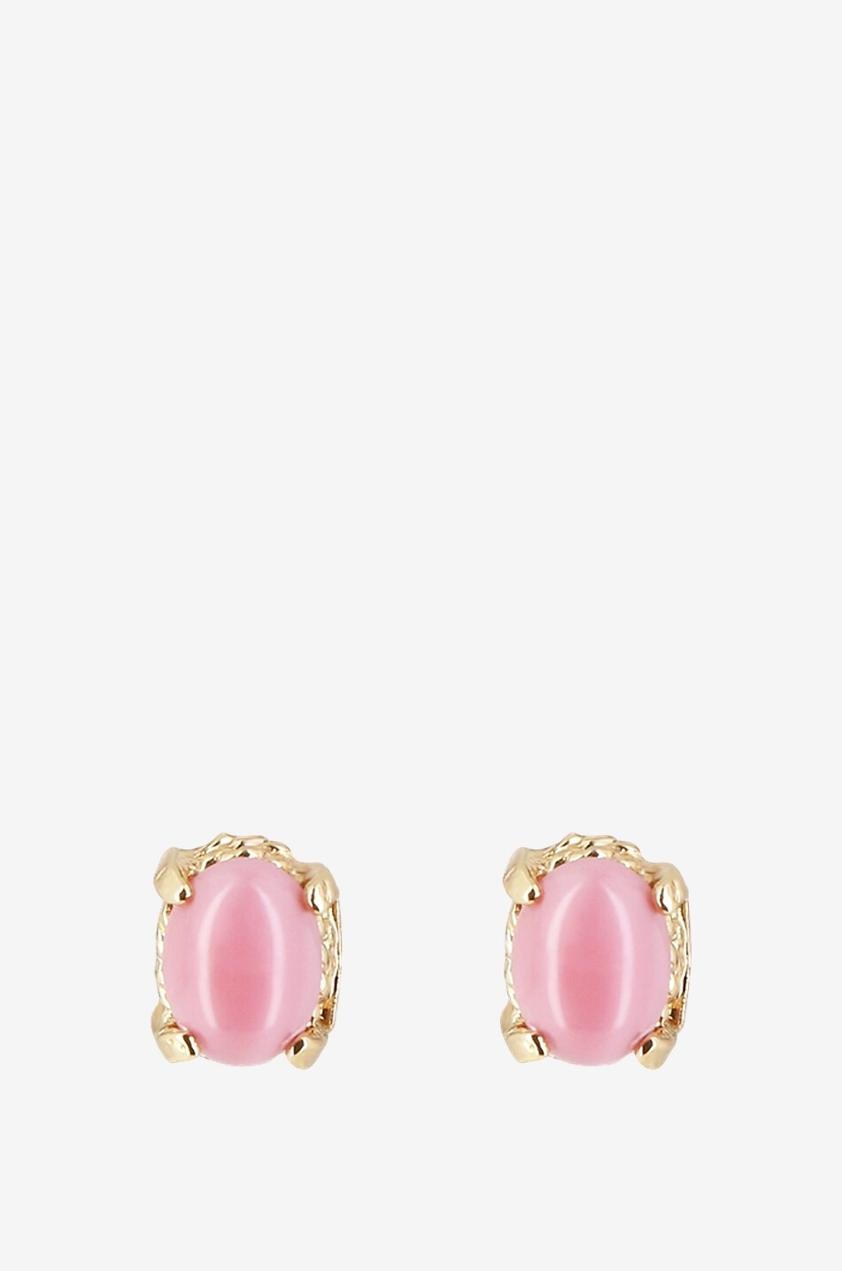 Lucce cabochon adorned stud earrings