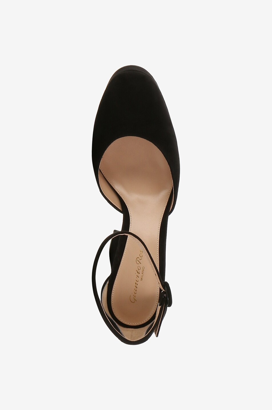 GIANVITO ROSSI Plateau-Pumps aus Wildleder Holly d'Orsay 120/40 Damen SCHWARZ 5
