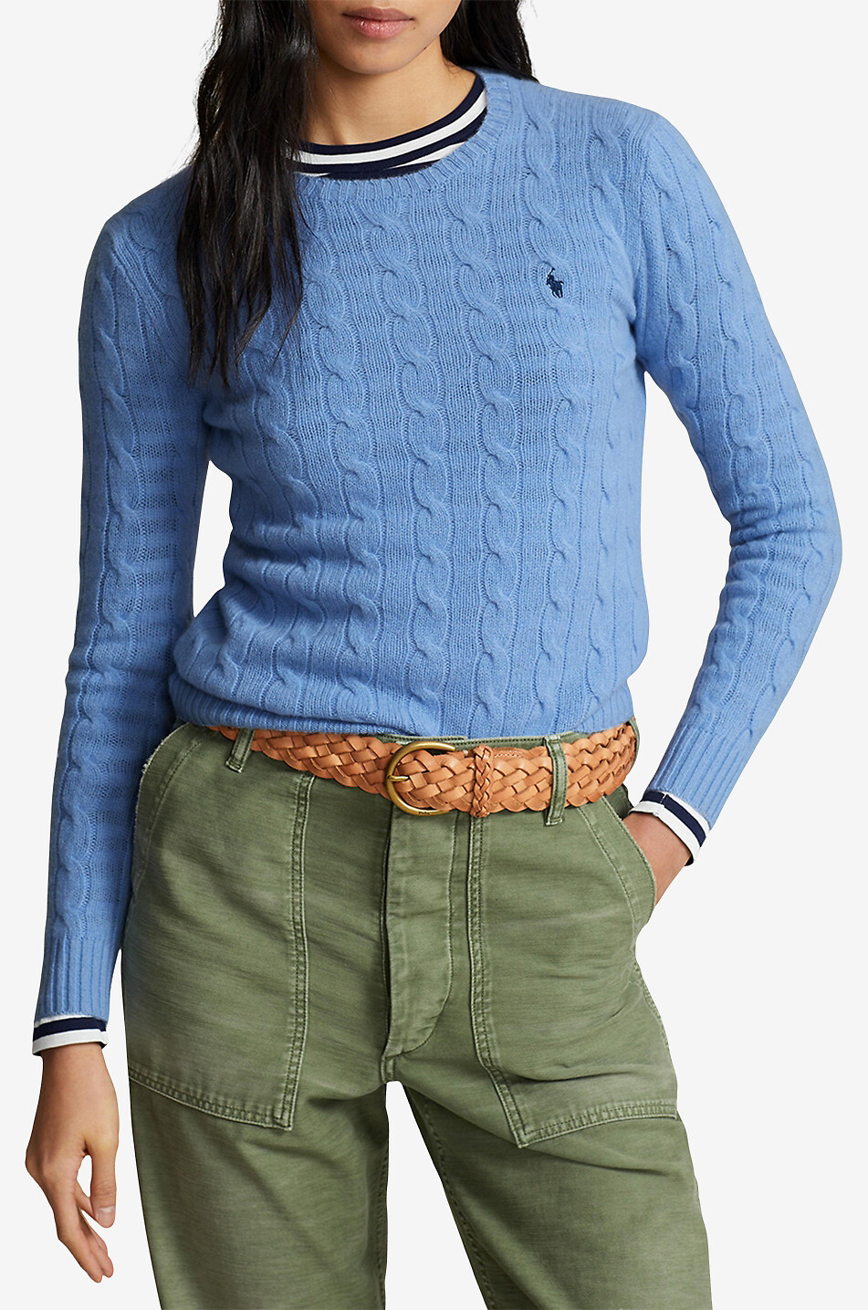 $250 Polo Ralph Lauren store blue casheme Sweater