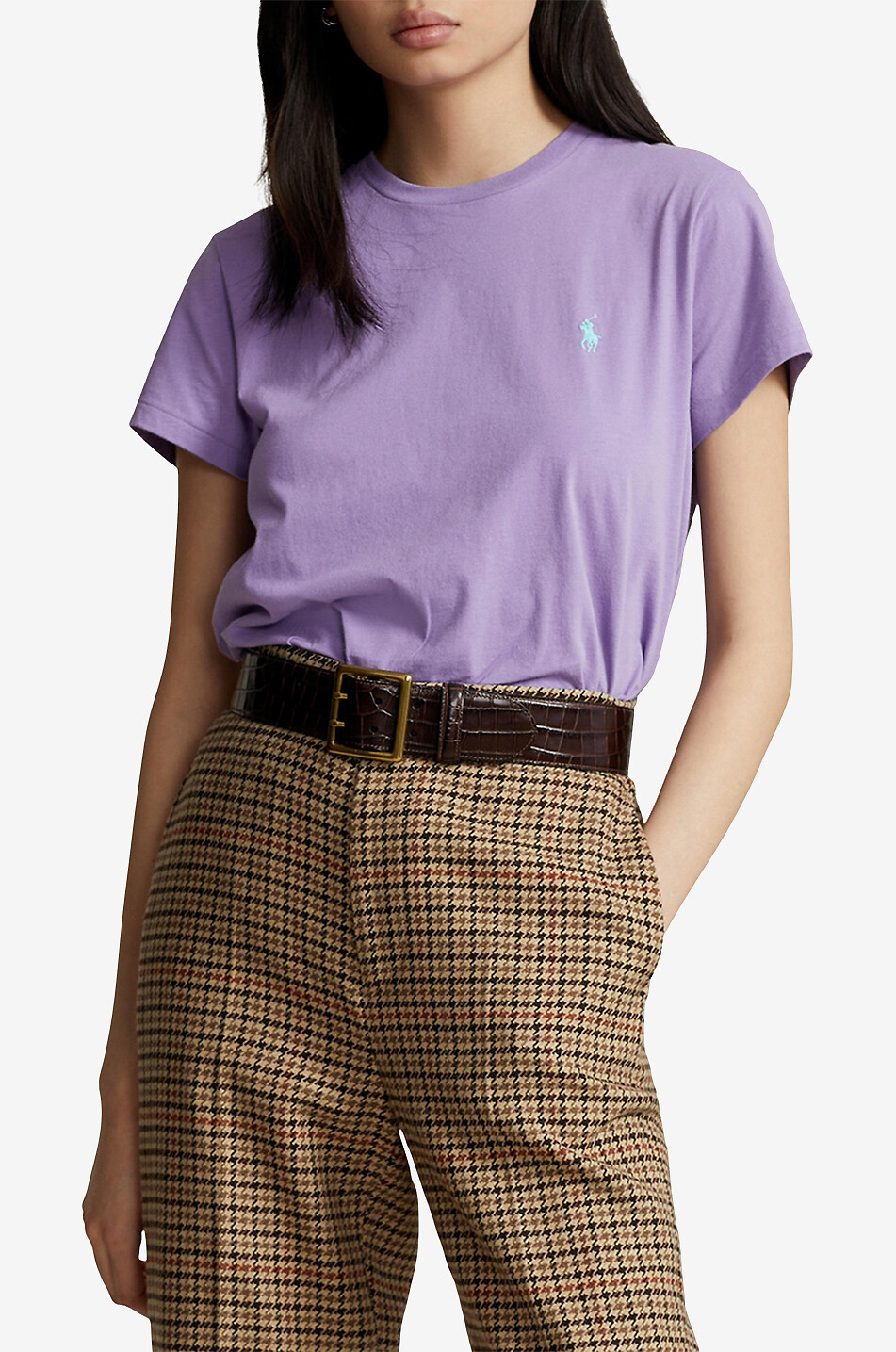 POLO RALPH LAUREN Kurzarm-Jersey-T-Shirt Pony Damen VIOLETT 2