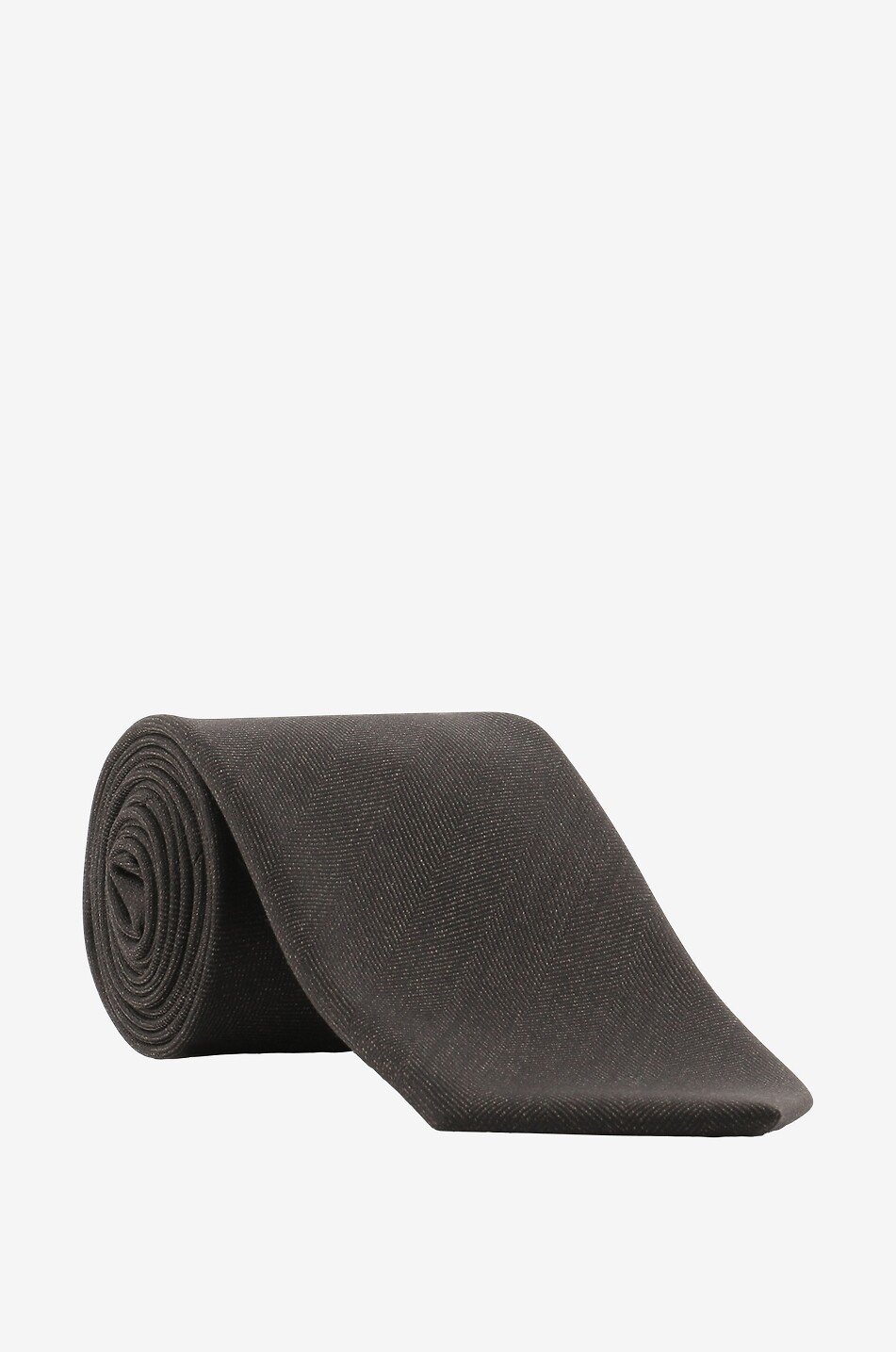 BIGI CRAVATTE Rio wool tie Men DARK BROWN 1