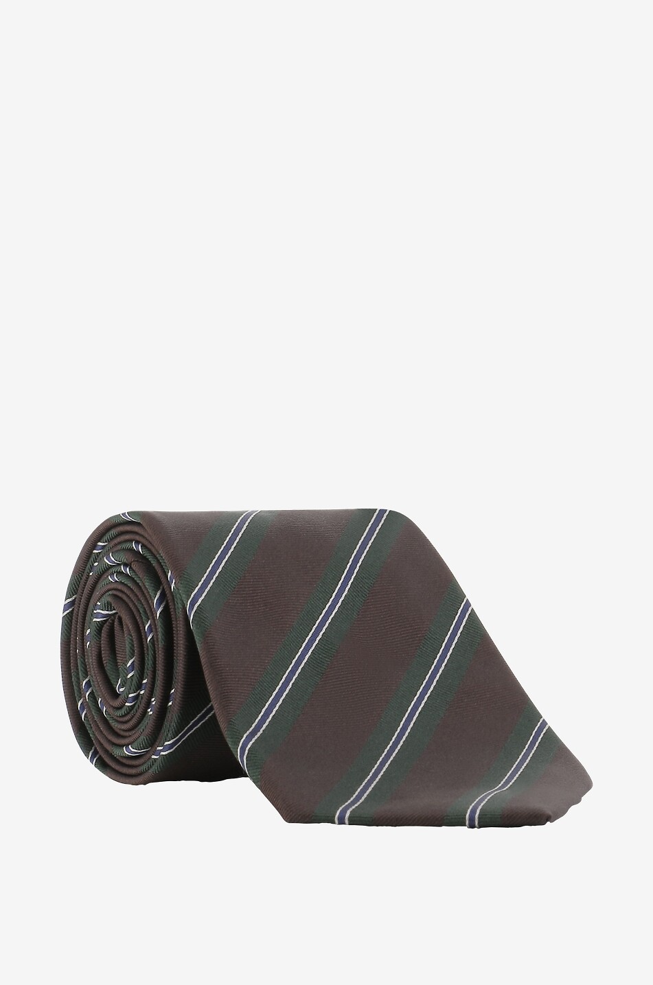 BIGI CRAVATTE Senna silk tie Men DARK BROWN 1