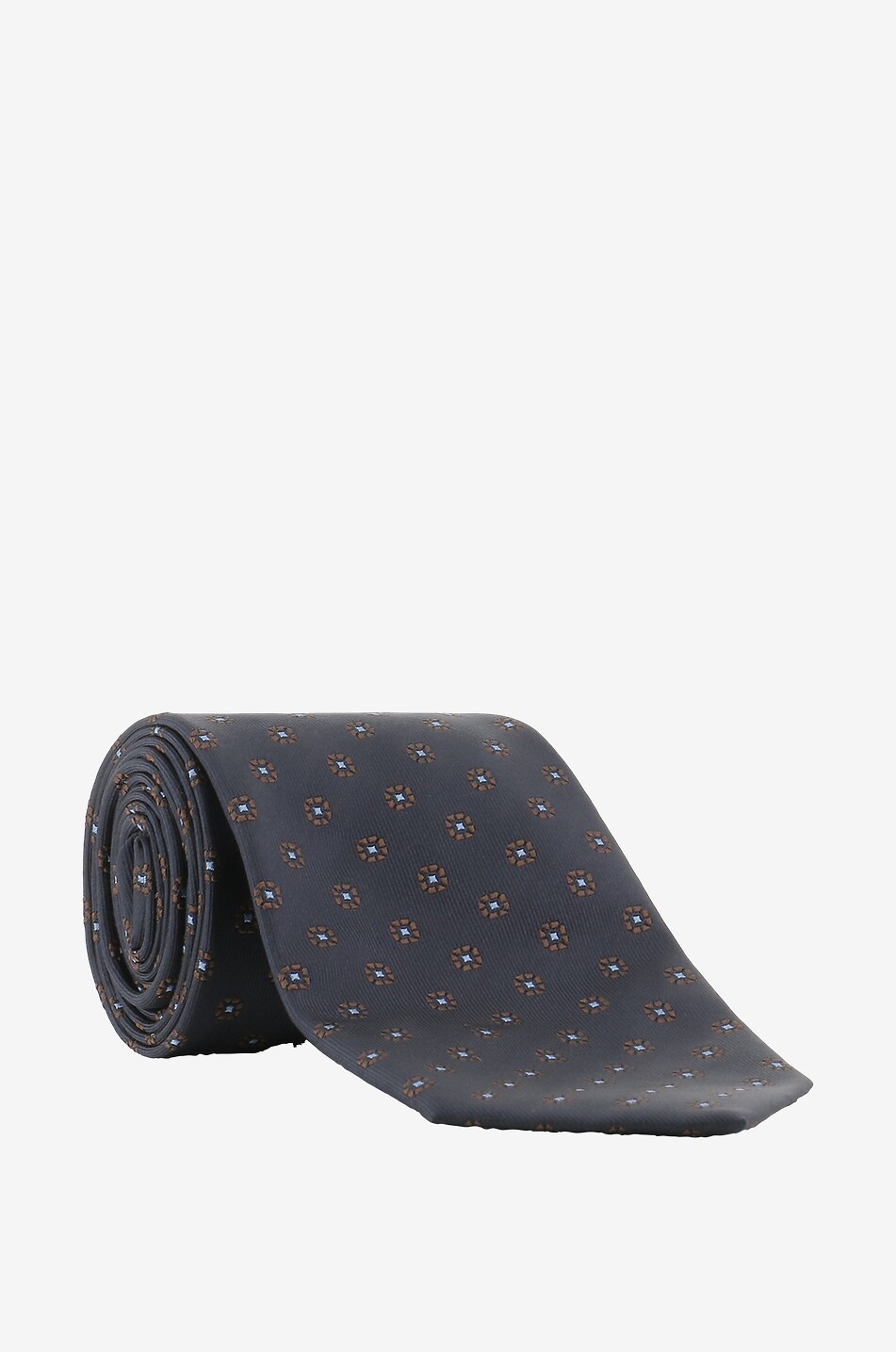 BIGI CRAVATTE Senna silk tie Men DARK BROWN 1