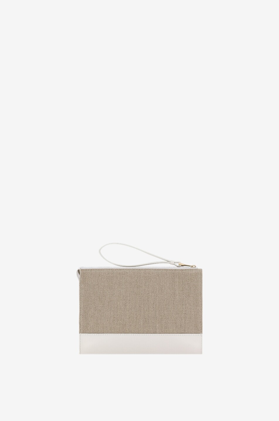 CHLOE Clutch aus Leinen und Leder Chloé Sense Damen WEISS 2