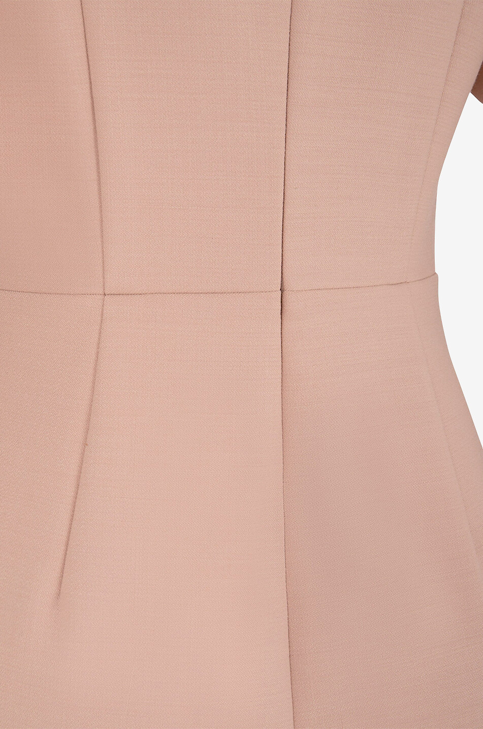 Short-sleeved wool blend sheath dress
