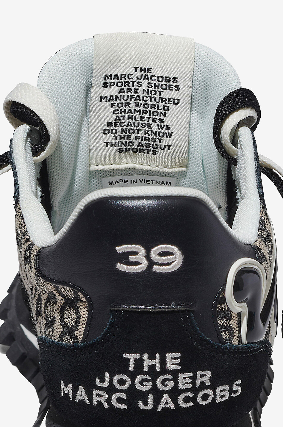 MARC JACOBS Niedrige Jacquard- und Wildledersneakers The Monogram Jogger Damen BUNT 7