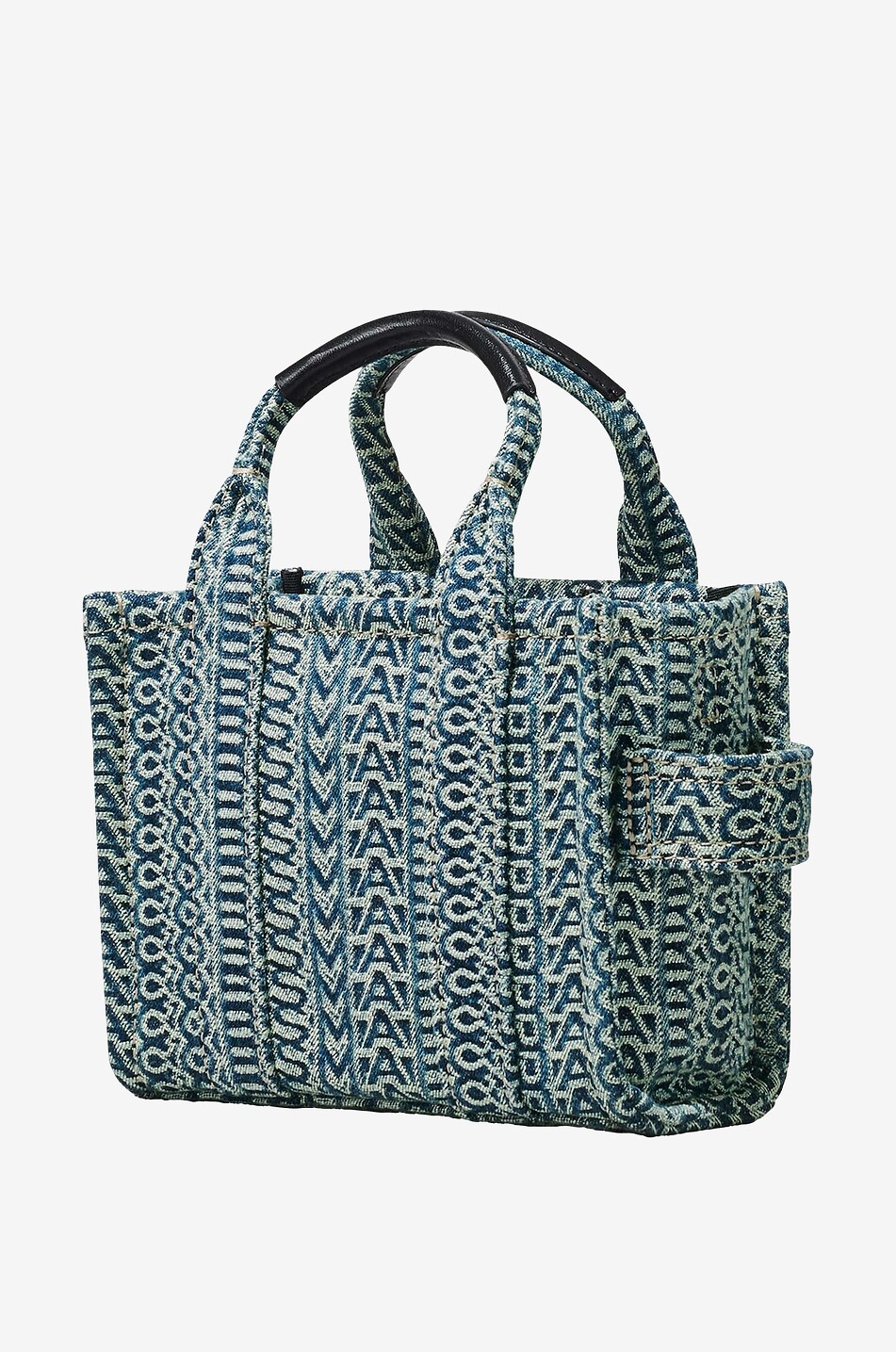 Mini-Shopper The Washed Monogram Denim Tote
