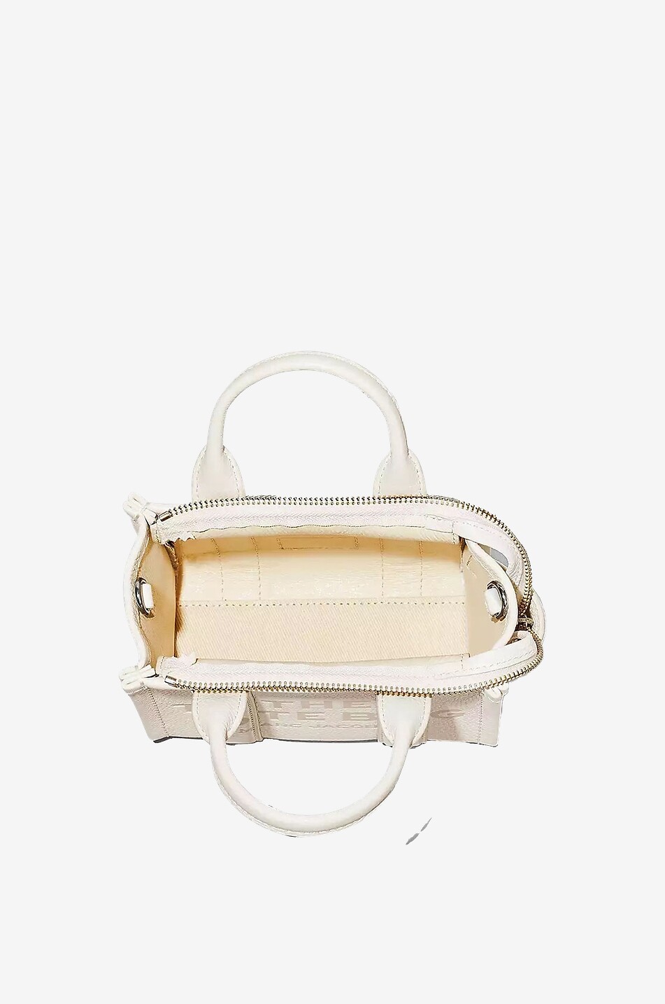 MARC JACOBS Sac à main en cuir The MiniTote Bag Femme BLANC CASSE 5