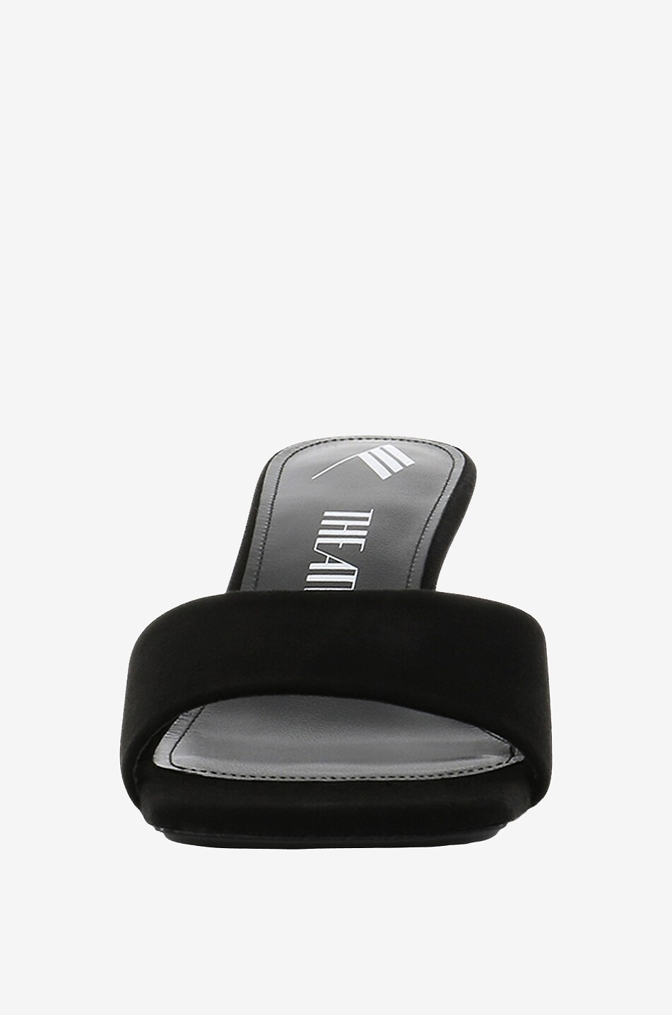 THE ATTICO Offende Wildlederpantoletten Cheope 60 Damen SCHWARZ 2