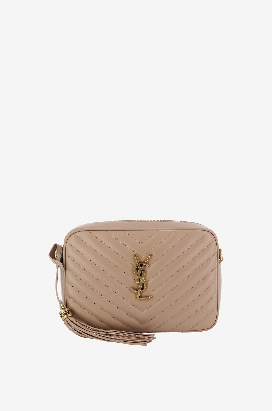Schultertasche aus gestepptem Glattleder Lou Camera