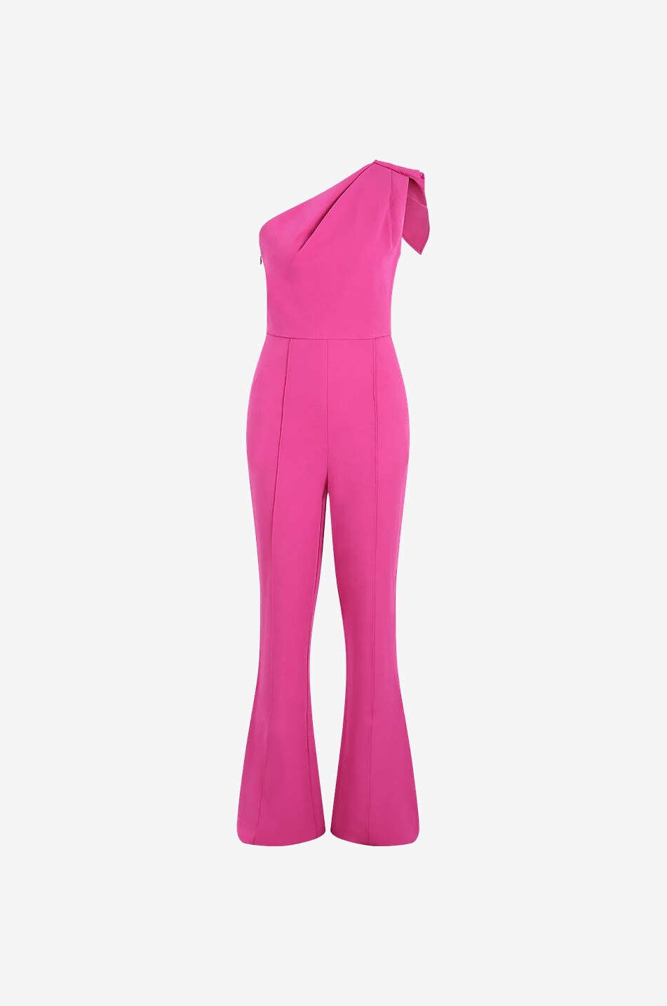 One shoulder jumpsuit pink online