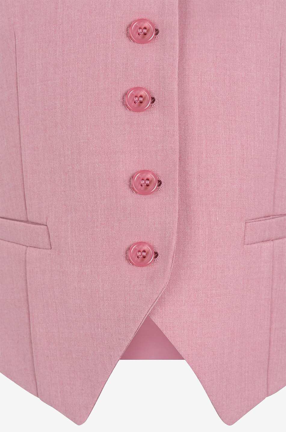 THE FRANKIE SHOP Gelso singLle-breasted mottled waistcoat Women PINK 3