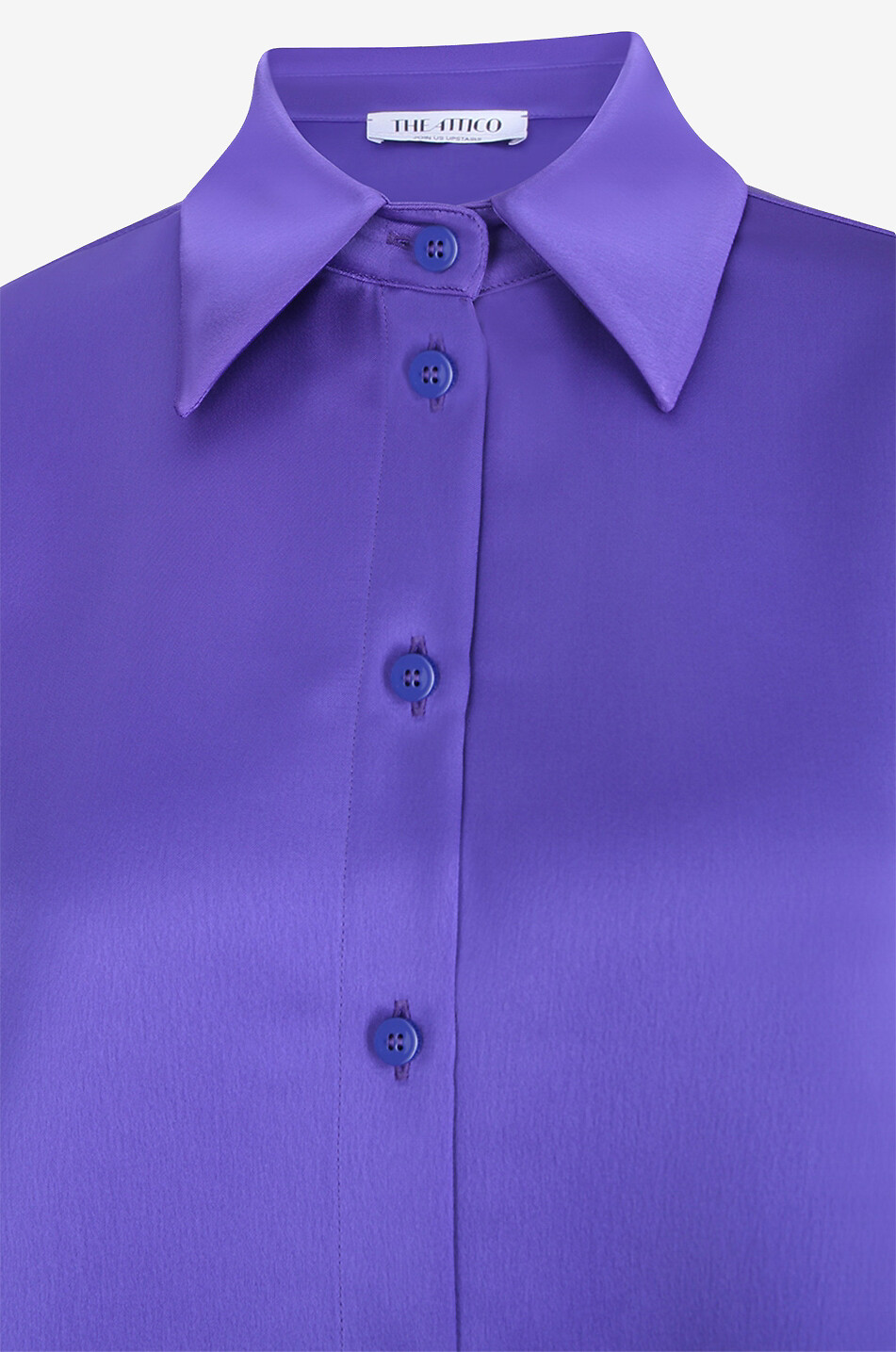 Misha asymmetric mini shirt dress