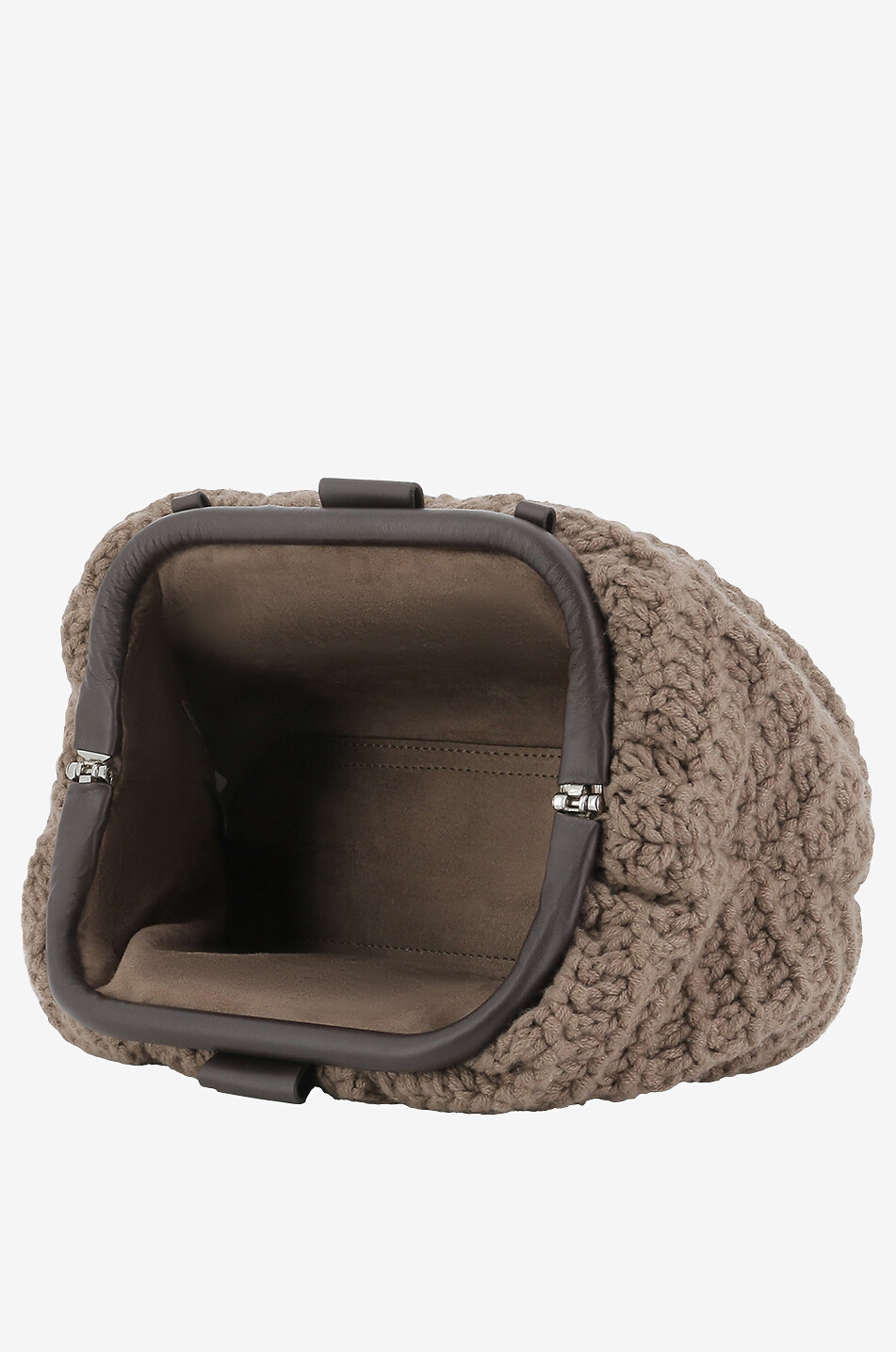 Pochette en maille à chevrons