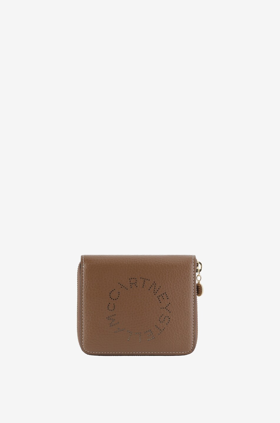 Kompakte Brieftasche aus genarbtem Leder Stella Logo