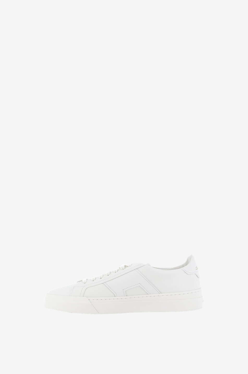 SANTONI Niedrige Schnürsneakers aus Leder Double Buckle Herren CREMEFARBEN 3