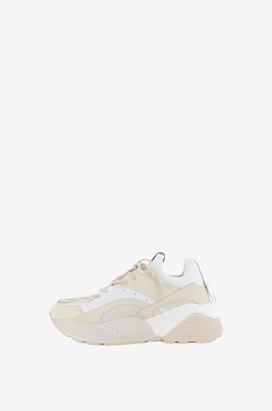 STELLA McCARTNEY Baskets basses compensées en cuir synthétique Eclypse Femme BEIGE 3