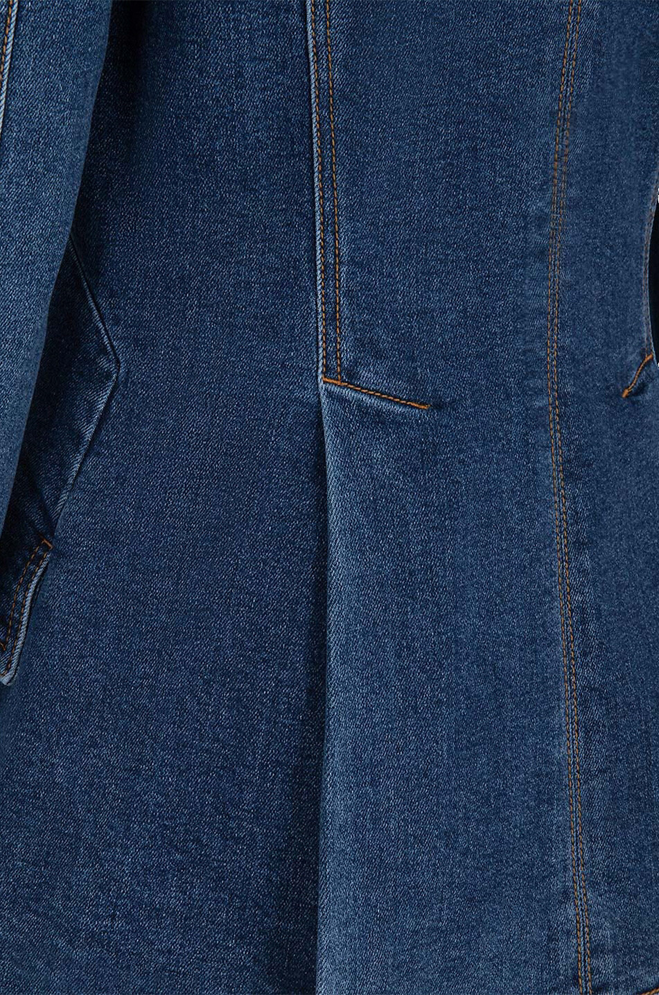 ALEXANDER McQUEEN Taillierter Denim-Blazer mit starken Schultern Damen BLAU 3
