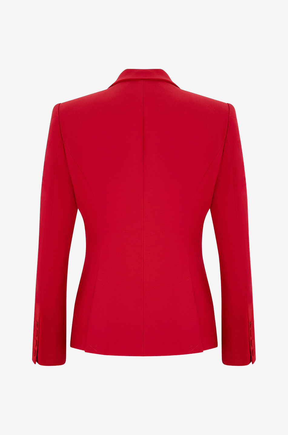 Blazer cintré en laine et soie