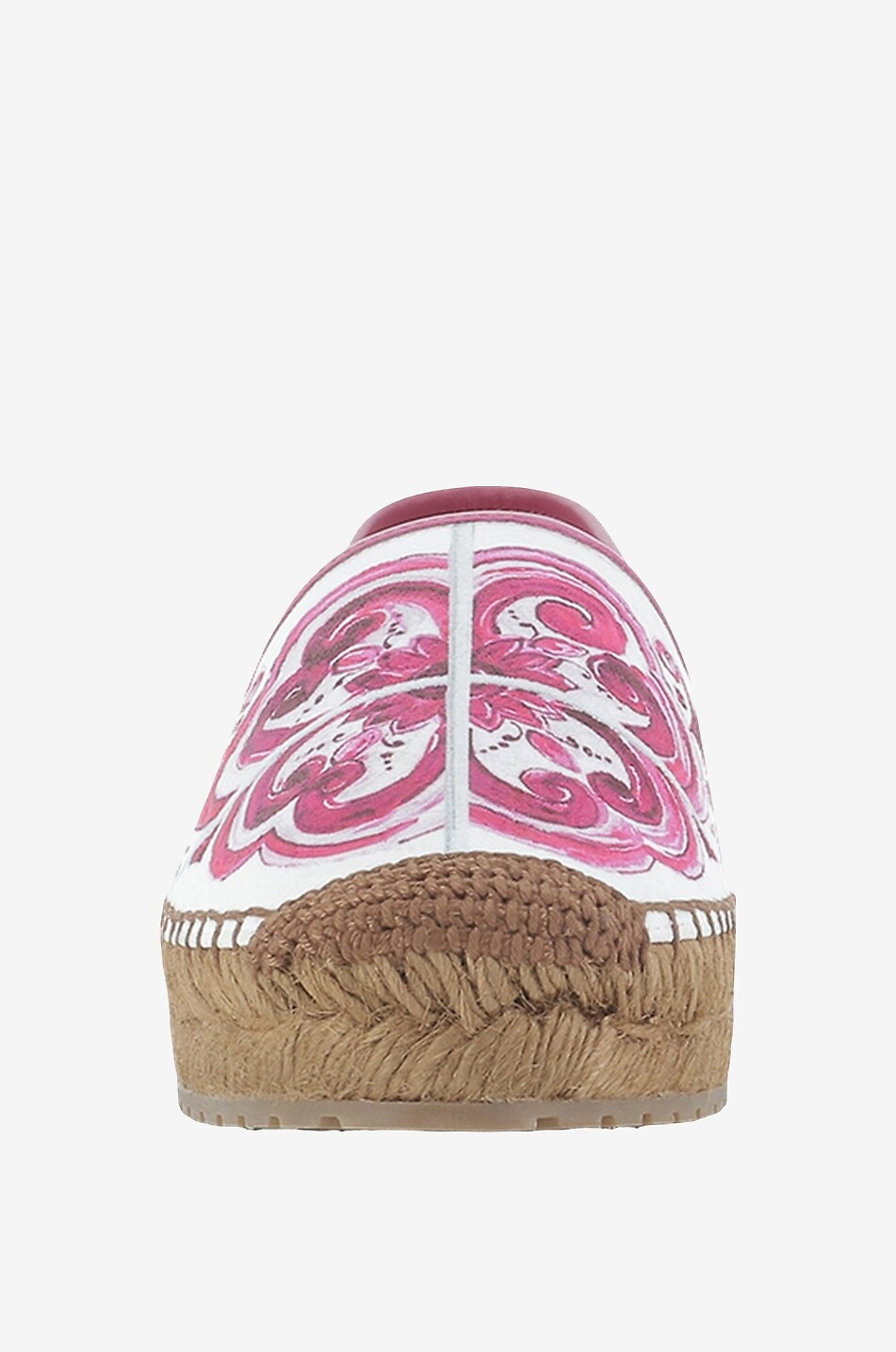 Espadrilles plates imprimées majoliques