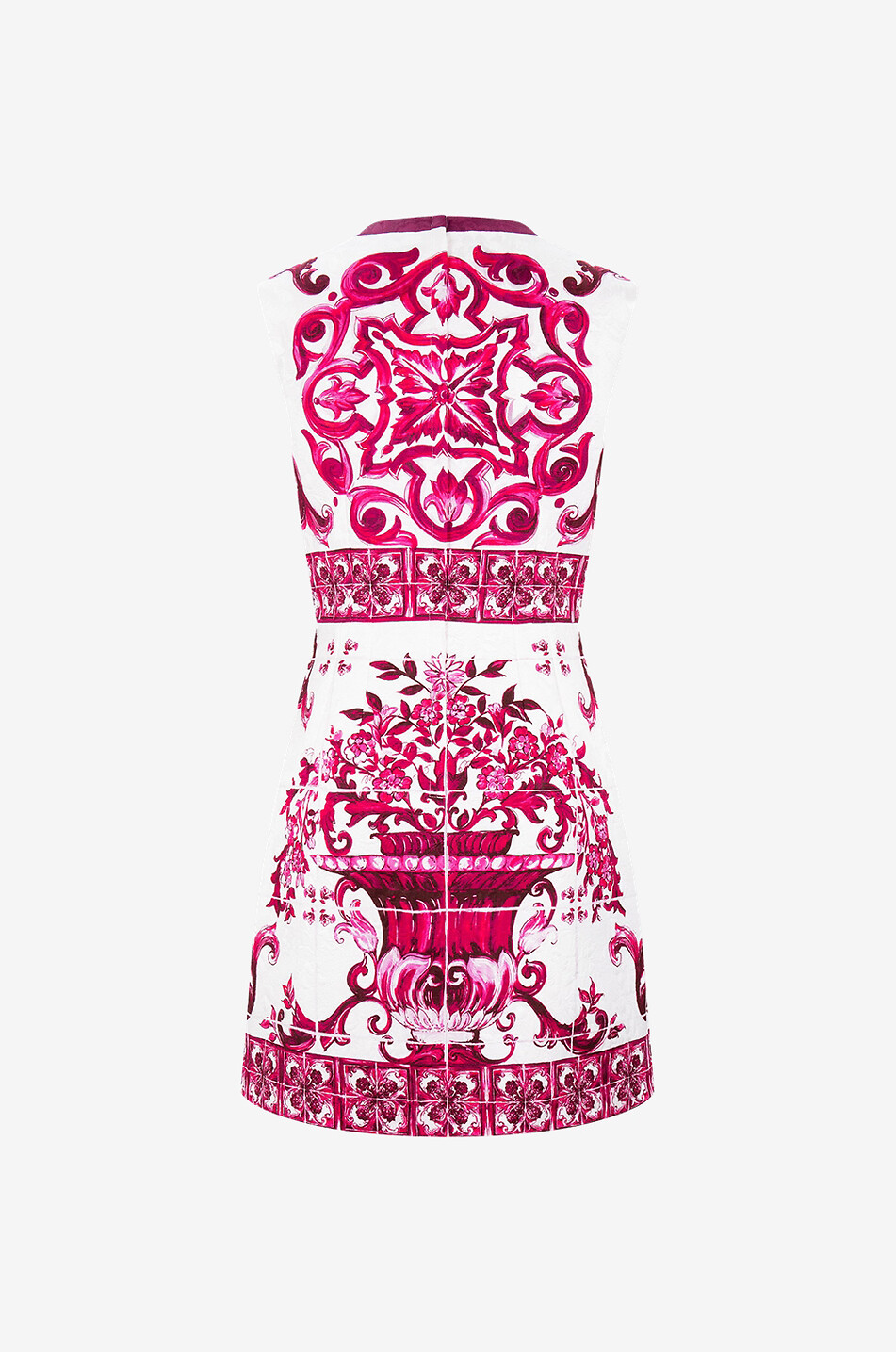 DOLCE & GABBANA Majolica brocade sleeveless mini dress Women MULTI COLOURED 2