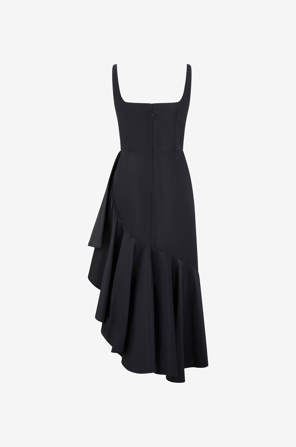 Asymmetrisch drapiertes Trägerkleid