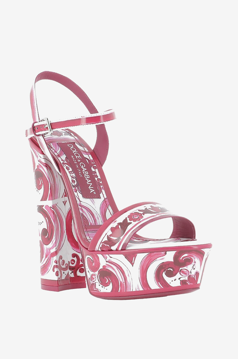 Keira 150/40 majolica printed platform sandals