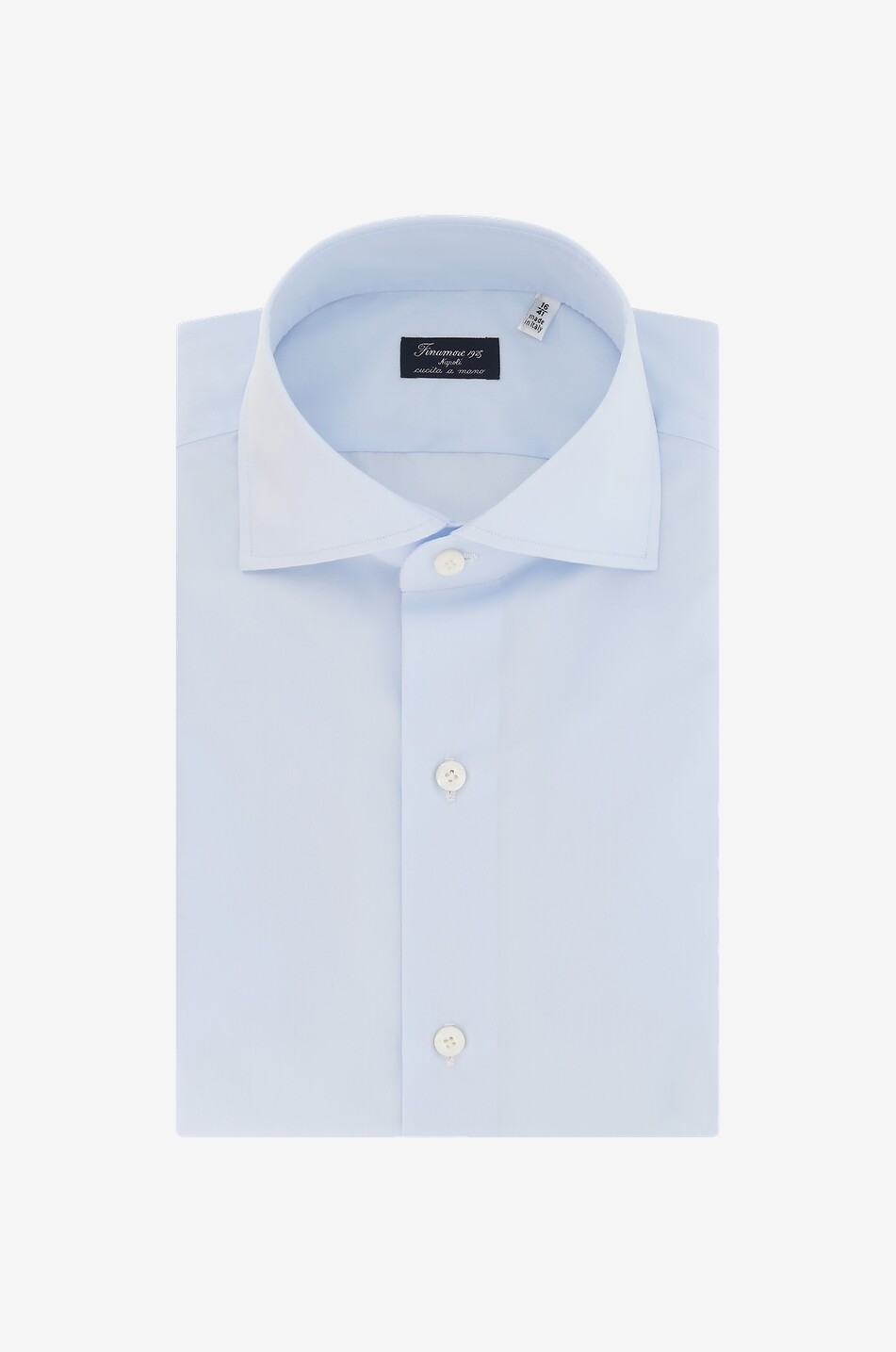FINAMORE Chemise en coton Edoardo Homme BLEU CLAIR 1