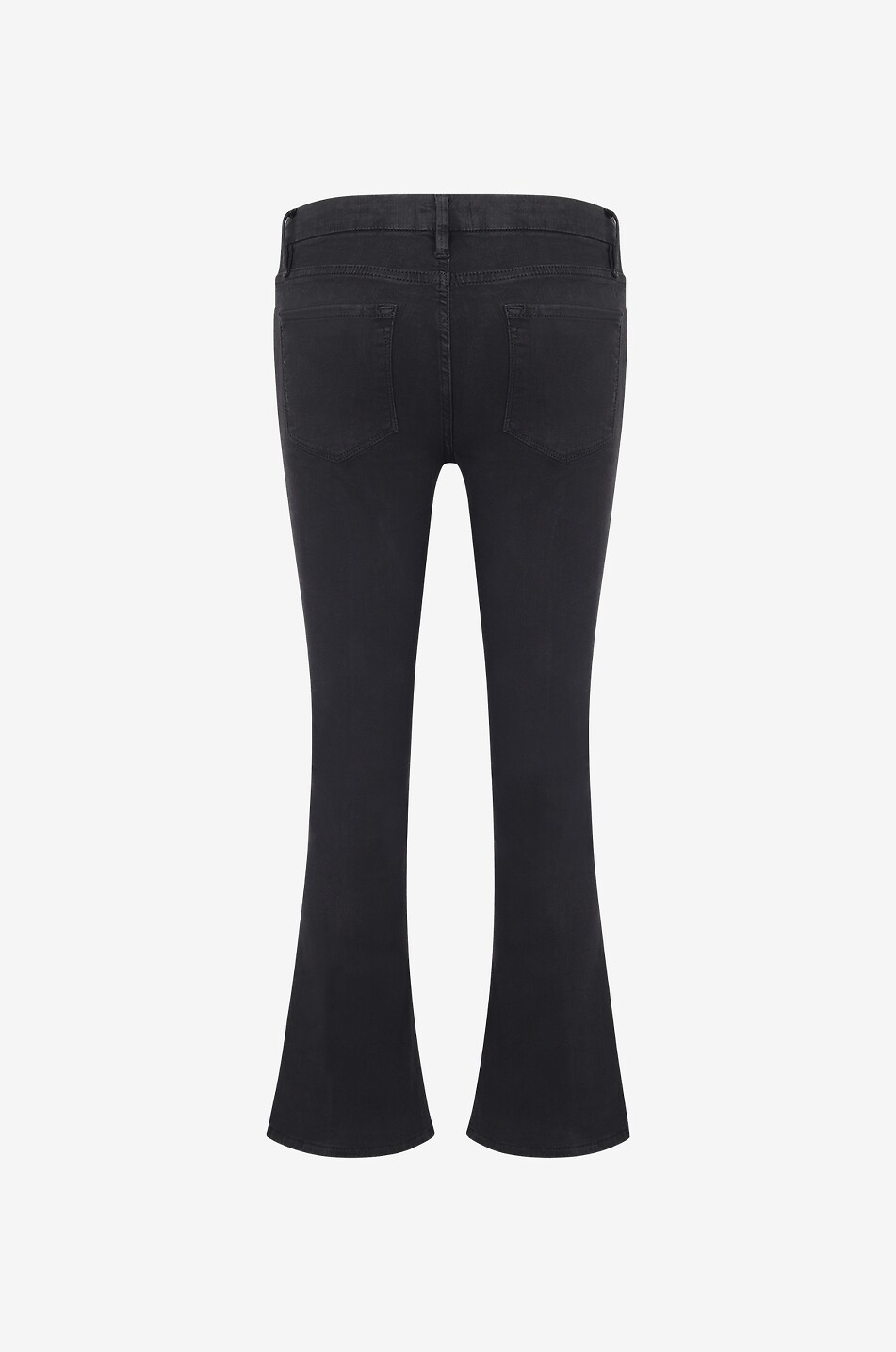 FRAME Jean bootcut en coton Le Crop Mini Boot Femme NOIR 2