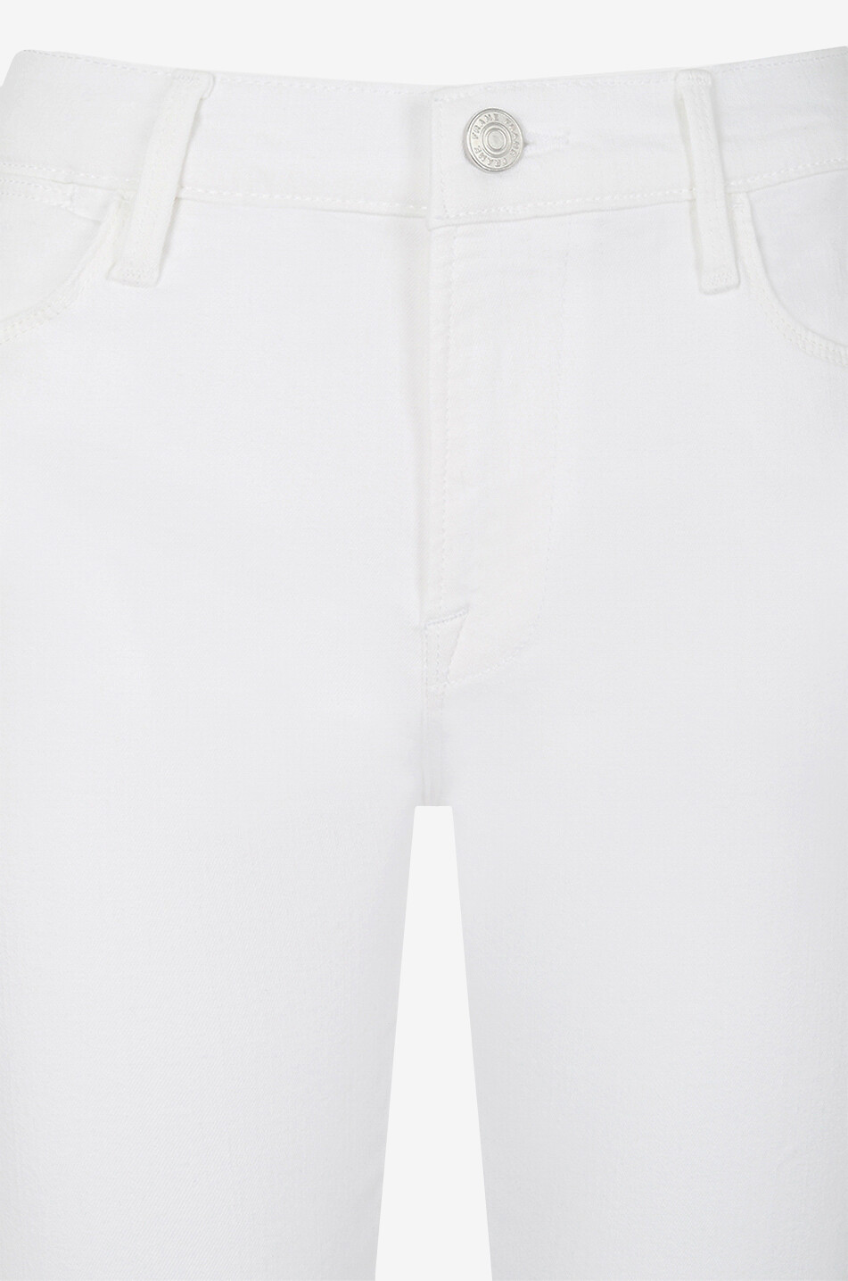 FRAME Jean droit en coton Le High Straight Femme BLANC 3