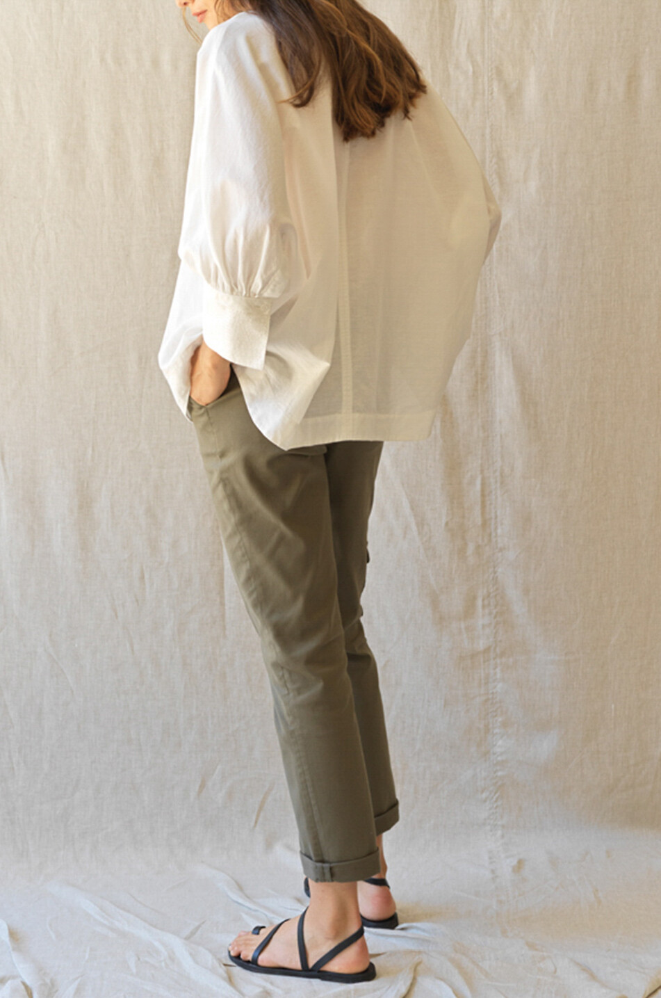 Hose mit geradem Bein aus Baumwolle Jaque