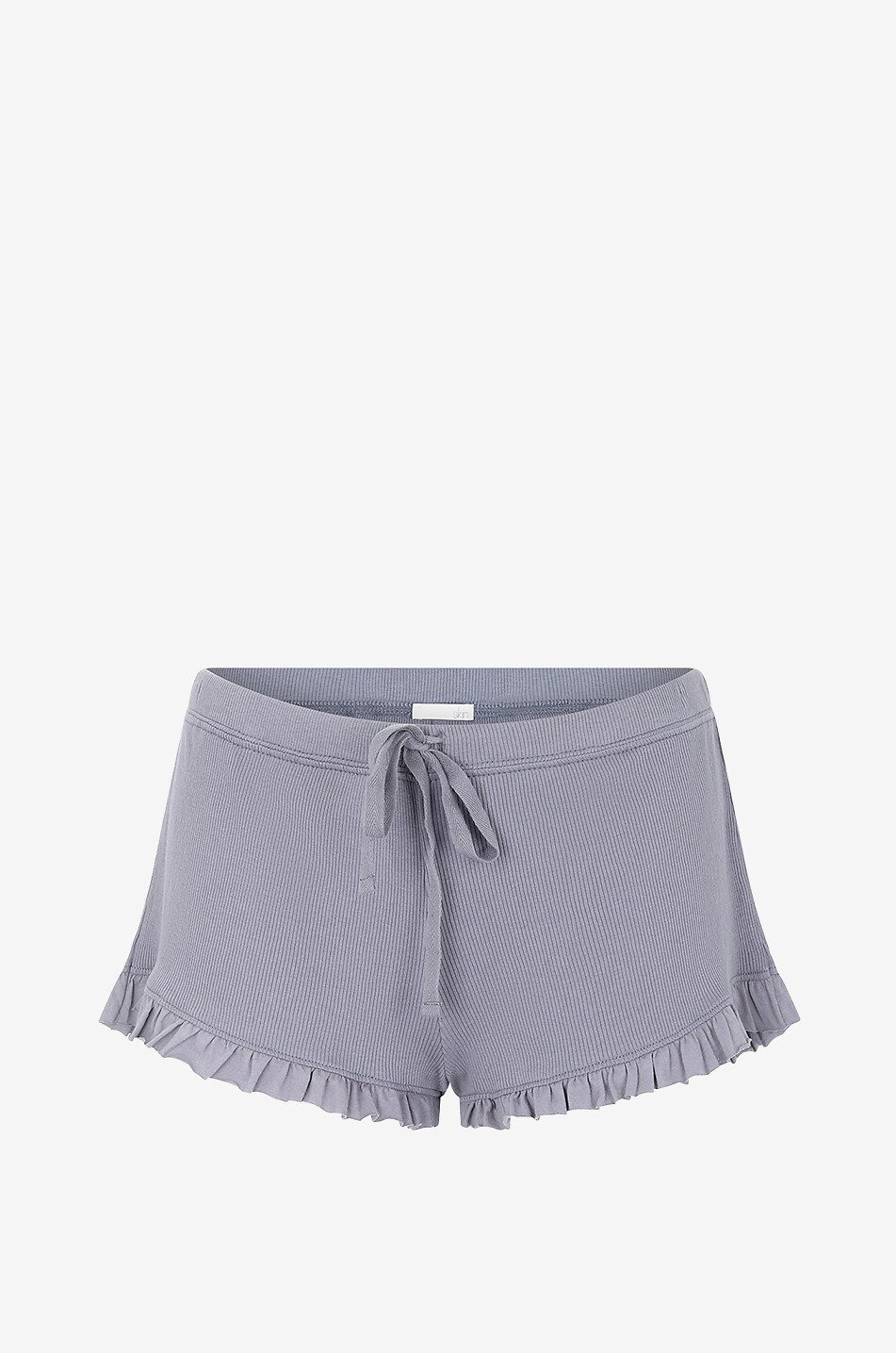 SKIN Raffaela Pima cotton shorts Women MEDIUM BLUE 1