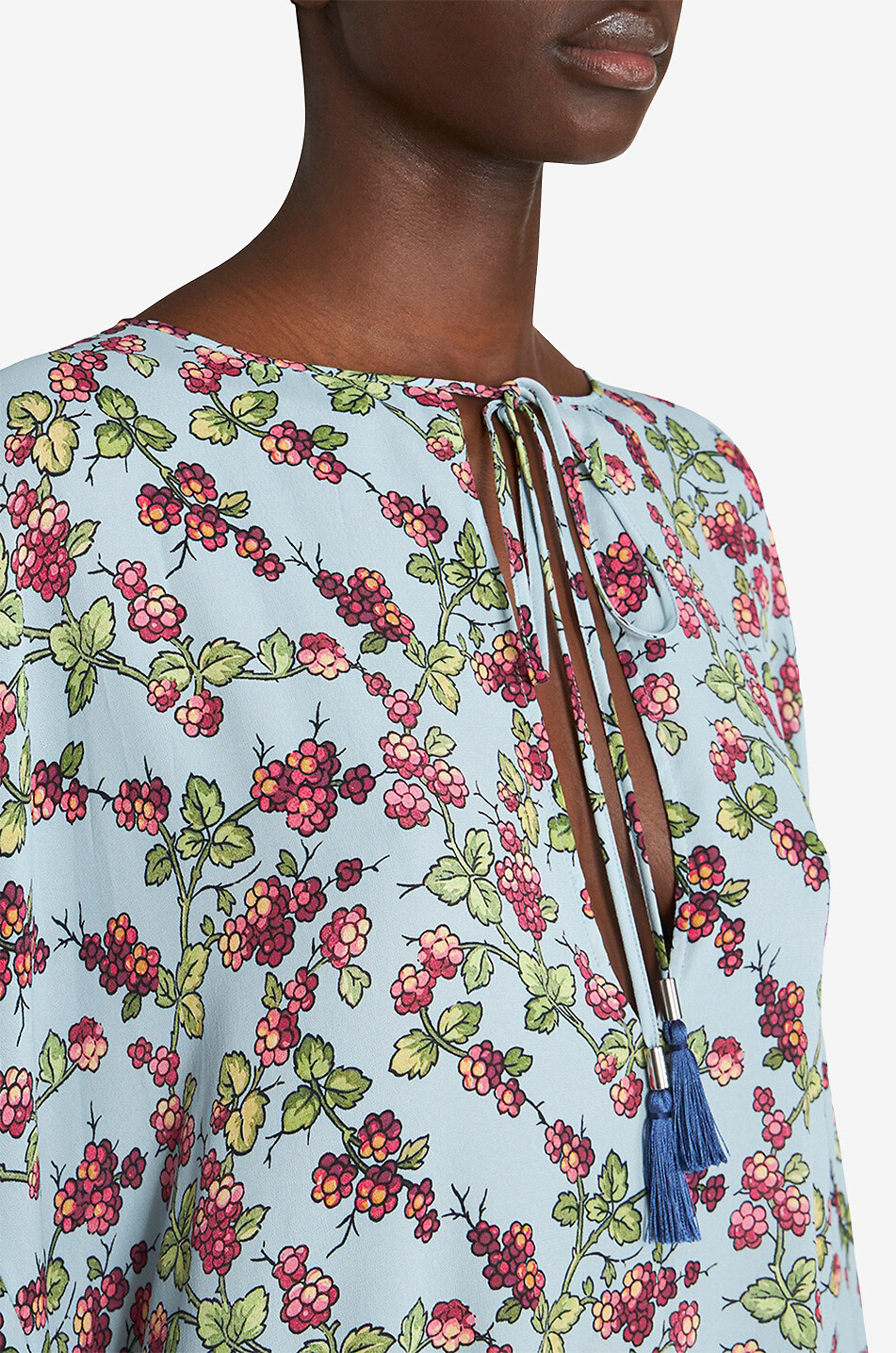 Strand-Kaftan aus Crêpe Berries