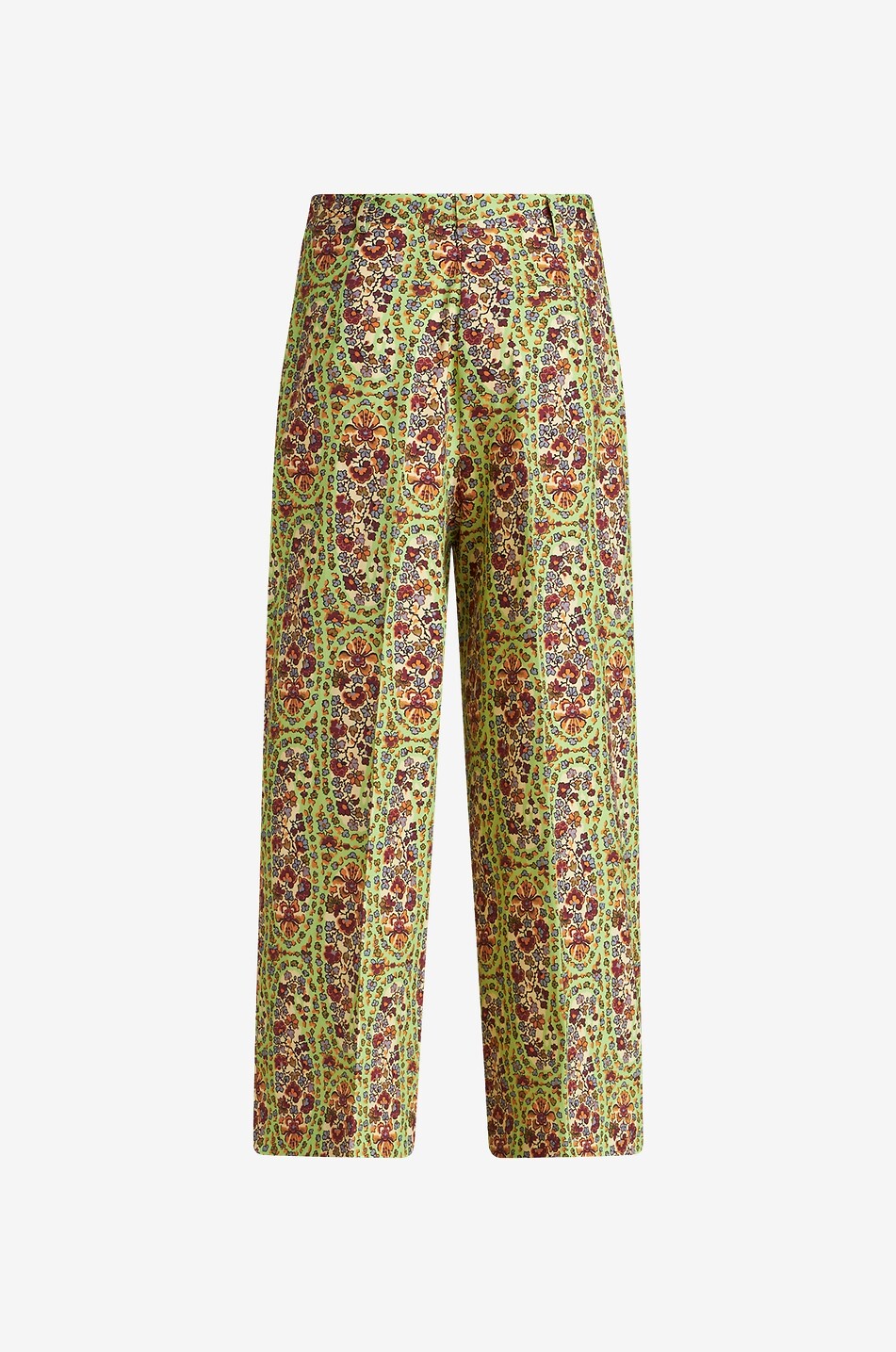 ETRO Paisley Micro Flowers culottes in cotton Women GREEN 2